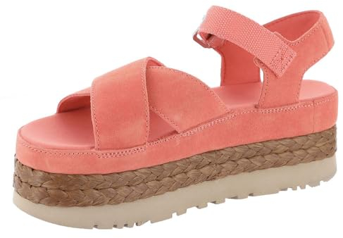 UGG Damen Aubrey Knöchel Schiebe-Sandalen, Vibrant Coral, 39 EU