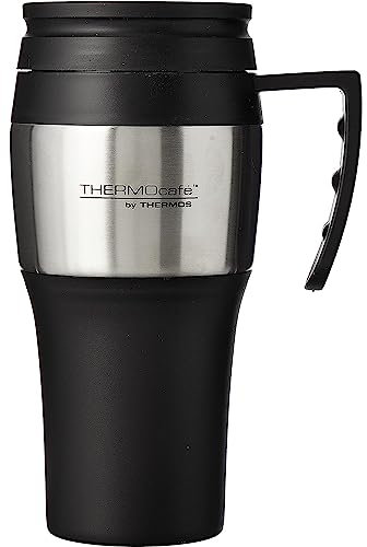 AMK® Thermos Flask Insulated Travel Mug Warm Hot Tea Coffee Drink Outdoor Thermal Cup 400ml
