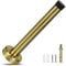 Door Stop, 6 Inch Extra Long Door Stopper, Wall Mounted, Gold Door Stops for Skirtings Door Stoppers with Rubber Bumper Tip Stainless Steel Doorstops Wall Protector, Brass Gold, 150mm