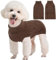 Kuoser Warm Hundepullover, Hundepullover Kleine Hunde, Rollkragenpullover Hundepullover Grosse Hunde, Hundepullover Fleece, Hundepullover Mittelgroße Hunde Braun M