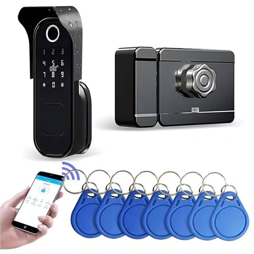 AloveH Serrure Intelligente à Empreinte Digitale, Entrée Sans Clé, Étanche IPX5, Contrôle par App TTLock