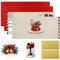 Xionghonglong 2 Gutscheine Weihnachten, Weihnachtskarte mit Rubbelaufkleber/Umschlag, Weihnachten, Überraschungsgeschenk, Gutscheinkarte, Kinogutschein, Geburtstag, Flugticket, Reisegutschein(rot)