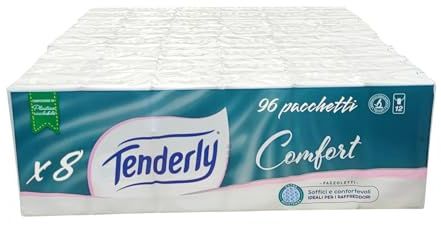 Fazzoletti Tenderly Comfort 4 veli 12 pacchetti - 8 confezioni (96 pacchetti)