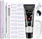Polygel Nail Kit, Clear Builder Gel Nail Kit, 6PCS Nail Extension Kit Sculpture Gel with Slip Solution Nail Tool Set, Poly Gel Nail Kit Nail Art Kit Nail French Manicure for Women Beginners Gifts Set