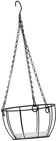Kisangel Macetas Colgantes De Hierro Cesta Colgante De Metal para Balcones y Patios