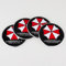 4 Auto Emblem Nabendeckel Umbrella Corporation Aufkleber Sticker Radkappe Radnabe Lara 56mm