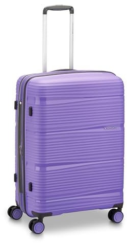 RONCATO R-LITE Trolley Medio Rigido, 4 ruote Espandibile con zip - Lavanda