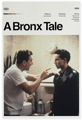 SFQQE Filmposter A Bronx Tale auf Leinwand, Schlafzimmer, Dekoration, Landschaft, Büro, Raumdekoration, Geschenk, 30 x 45 cm