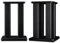 YAONJS Large 4-Leg Speaker Stands For Bookshelf Speakers - Professional Surround Sound Support(Black)