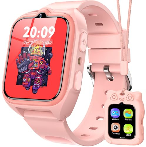 Blackview Smartwatch per Bambini, 1.75 inch TFT Smartwatch 30 Giochi, Sveglia, Fotocamera Touch HD, Video, Lettore Musicale, Contapassi, Torcia, Smartwatch per Bambini con Schermo Touch per Bambini