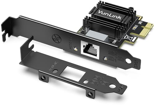 5Gb PCIe Network Card, VunLink 5 Gigabit Ethernet Card, Realtek RTL8126B LAN Adapter, Multi-Speed 5Gbps/2.5Gbps/1Gbps NIC Card for Desktop PCs, Gaming, NAS, Windows & Linux Compatible