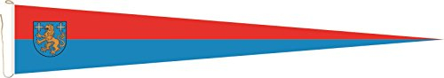 U24 Langwimpel Landkreis Friesland Fahne Flagge Wimpel 200 x 40 cm Premiumqualität