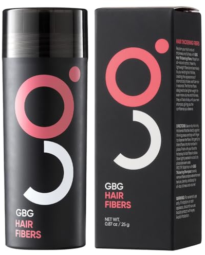 GBG Hair Fibers for Thinning Hair & Bald Spots (Dark Brown) - 25g Bottle - Conceals Hair Loss - Instant Cover Up & Volume in 30 Seconds, Hair Powder for Women & Men - Cruelty Free