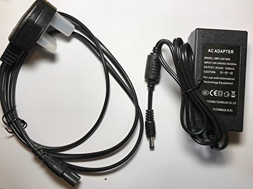 DIXIETREE 24V 12W AC/DC Power Supply Adapter for Phlips HF12 S018QB2400050 HF3530, Black, Male-to-Female Connector