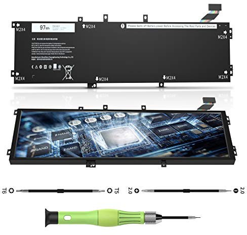 6GTPY 5XJ28 GPM03 Laptop Akku für Dell XPS 15 9550 9560 9570 7590 P56F001 P56F002 Precision 5510 5520 5530 5540 M5510 M5520 Vostro 7500 5D91C 5041C 05041C 11,4V 97Wh 6-Zellen