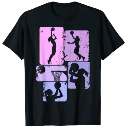 Basketball Basketballerin Mädchen Kinder Damen T-Shirt