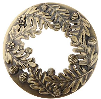 Hollowed Leaf Patterns Jar Candle Topper Cover Accessories Shade Bronze