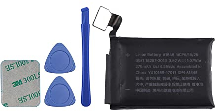 Vvsialeek Batería para reloj A1848 compatible con Watch Series 3 4G / LTE GPS versión A1848 A1858 con kit de herramientas