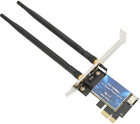 Septpenta PCIE Wireless Adapter, Dual Frequency Switch 2.4Ghz 5Ghz, 7265 Chip Übertragung Ist Stabil und Effizient, 2 5Dbi High Gain Antennen, Bluetooth 4.1 Geeignet für Windows PC