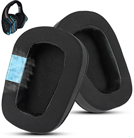 Wzsipod Kühlung Gel Ersatz Ohrpolster für Logitech G933 Gaming Headset, auch passend für G935 G930 G635 G633 G633S G533 G430 G431 G432 G433 Kopfhörer, Ohrpolster für G332 G230 G231 G233 Headset