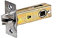 Boxonly 60mm Forked Tubular Mortice Latch Stainless Steel Door Latch Sprung Lever Door Handles