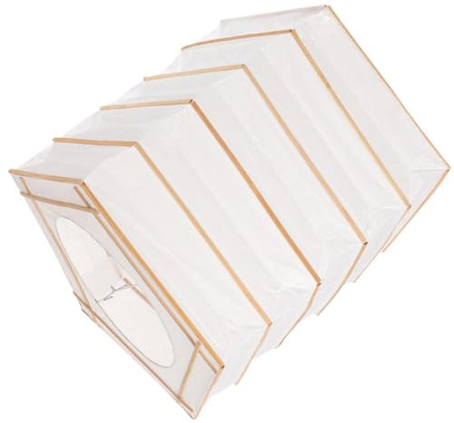 MAGICLULU Pantalla De Lámpara De Papel Cuadrada Cubierta De Linterna De Papel Japonés Chino Cubierta De Lámpara De Techo Protector De Cubierta De Luz De Araña Para Restaurante De Hotel