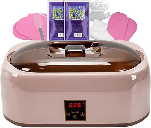 JOJOCOSMO Paraffina Bath,4000ml scalda paraffina mani piedi professionale for Hands and Feet,include cera di paraffina per bagno di paraffina,Bagno di paraffina con tecnologia LED
