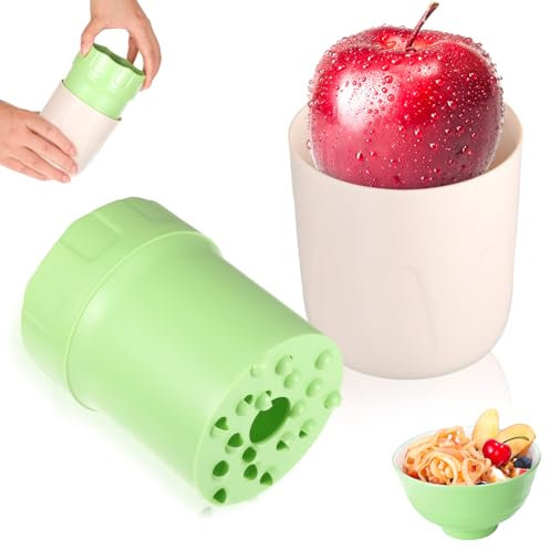 Obstreibe Kunststoff Apfelreibe Handreibe Gemüsehacker Apfelreibe Zum Zerkleinern Rotierender Aktenvernichter Käsereibe Handreibe Manueller Rotierender für Gemüse Birne Zitrone Karotte Obst Und Gemüse