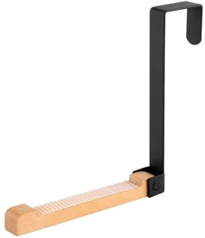 GOWEILE Over Door Hanger Foldable Over Door Hooks for Clothes Over Door Towel Rack Foldable Over Door Drying Laundry Rack Hooks,Bathroom Door Hook for Coat Towel Bag