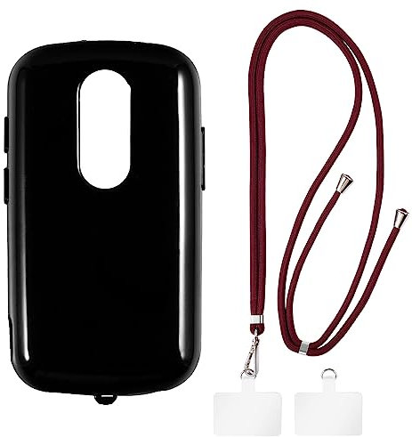 Shantime Unihertz Jelly 2E Mini Hülle + Universal-Handy-Lanyards, Hals-/Umhängeband, weicher Riemen, Silikon-TPU-Abdeckung, Stoßstangenschale für Unihertz Jelly 2E Mini (3”)