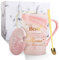 Belillpipi Geschenke für Mama, Mama Tasse mit Löffel, Deckel, Geschenkbox, Weihnachtsgeschenke, Geburtstagsgeschenk für, Geschenk Geburtstag Frau, Mutter Geschenke, Muttertagsgeschenk, Rosa