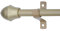 HDTL Cafehausstange Scheibenstange Fensterstange Vitragestange Gardinenstange 135cm - 225cm Messing Matt