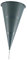 MagiDeal Tragbare Kegel-Friedhofsvase, mit Metall-Erdspießen, Behälter, Gedenkvase, Grabvase für Friedhof, Terrasse, Garten, Outdoor-Ornamente