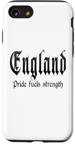 Coque pour iPhone SE (2020) / 7 / 8 « La fierté alimente la force » Angleterre, fière Angleterre