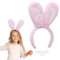 Hasenohren Haarreif für Kinder Erwachsene, Plüsch Osterhasen Ohren Osterhasenohren Ostergeschenke Hasenohren Stirnband Kostüm Party Dekoration Karneval Cosplay (Rosa)