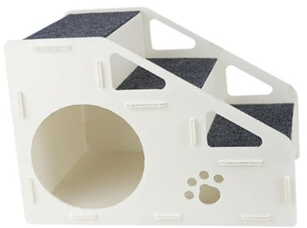 ＡＷＨＡＯ Pet Treppe, Anti Slip Tragbare Haustierrampe, Katze Schritt für Kleine Hunde ältere Hunde Hochbett Sofa Kätzchen, 3 Schritt