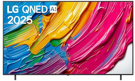 LG QNED AI QNED80 TV 86 pollici, Smart TV 4K, Processore α7 Gen8, Dynamic QNED Color, Design Super Slim, webOS con AI e telecomando puntatore AI, Gaming con VRR 4K@60Hz, 86QNED80A6A 2025
