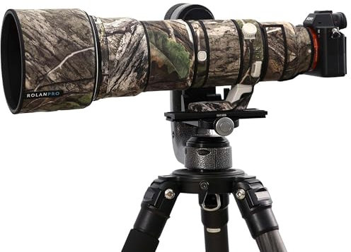 ROLANPRO Tapa de Lente Impermeable para Sony FE 400-800mm f/6.3-8G OSS Camouflage Rain Cover-#31jungla Oscura