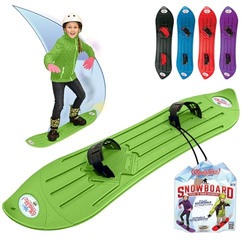 Sledsterz The Original Kids' Snowboard by Geospace (Green)