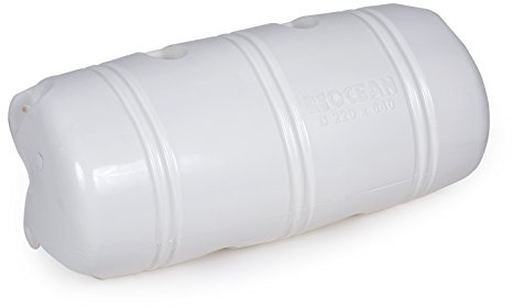 wellenshop Ocean Dock Fender Stegfender 220 x 640 mm weiß 3/4 Form