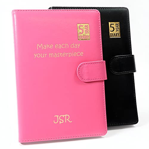 Personalizzato Premium 5 anni a organizer A5 in similpelle personalizzato personalizzato Black