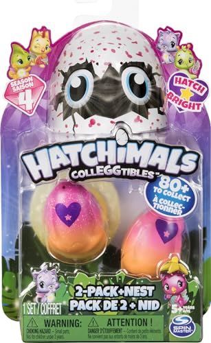 Hatchimals Colleggtibles Staffel 4 Hatch Bright Mystery 2er-Pack mit Nest