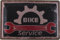 Blechschild 20x30cm gewölbt Bike Service Fahrrad Werkstatt Vintage Deko Geschenk Schild