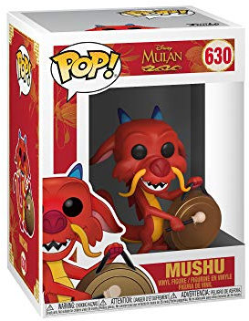 Funko Pop! Disney: Mulan - Mushu mit Gong - Vinyl-Sammelfigur - Geschenkidee - Offizielle Handelswaren - Spielzeug Für Kinder und Erwachsene - Movies Fans - Modellfigur Für Sammler und Display