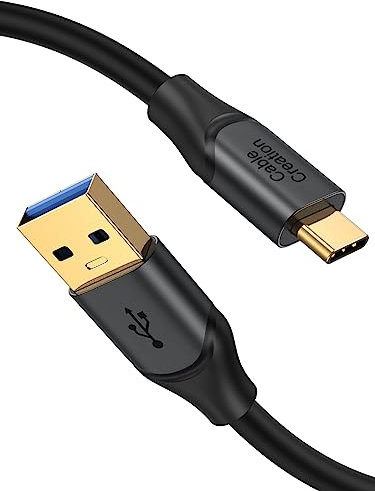 CableCreation USB C auf A Kabel 1,5m,C auf 3.1 3.2 Gen2 10Gbps, USB A auf C Datenkabel Typ C Schnellladekabel 60W 20V/3A für SSD MacBook Pro iPad S21,Pixel,Galaxy,Huawei,usw,5FT Grau