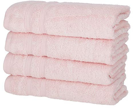 4er Handtücher Rosé | 50% Bambus & 50% Baumwolle | ÖKO-TEX Standard Zertifiziert | Nachhaltige Premium Qualität 450 g/m²
