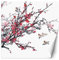 Feeby Vlies Fototapete Japanisches Aquarell 250x250 cm Rosa Wanddeko Inklusive Kleister Hotel Spa Büro Wohnzimmer Schlafzimmer Flur Vögel Kirschblüte Zweig