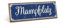 TypeStoff Holzschild mit Spruch – Mampfplatz – im Vintage-Look mit Zitat als Geschenk und Dekoration zum Thema Esstisch. Essen und Küche - HS-01027