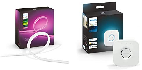 Philips Hue Bridge, Pont de conne & Hue White & Color Ambiance Outdoor Lightstrip 2 m Bluetooth