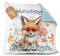 PR Print Royal Flauschiges Kuschel-Kissen für Kinder mit Füllung mit Name selbst gestalten - Fuchs Kissen für Mädchen und Jungs, Kinderkissen mit Name | 40 x 40 cm, Rückseite Hellblau Flauschig
